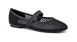 BALLERINA A RETE ZANZA NERO 